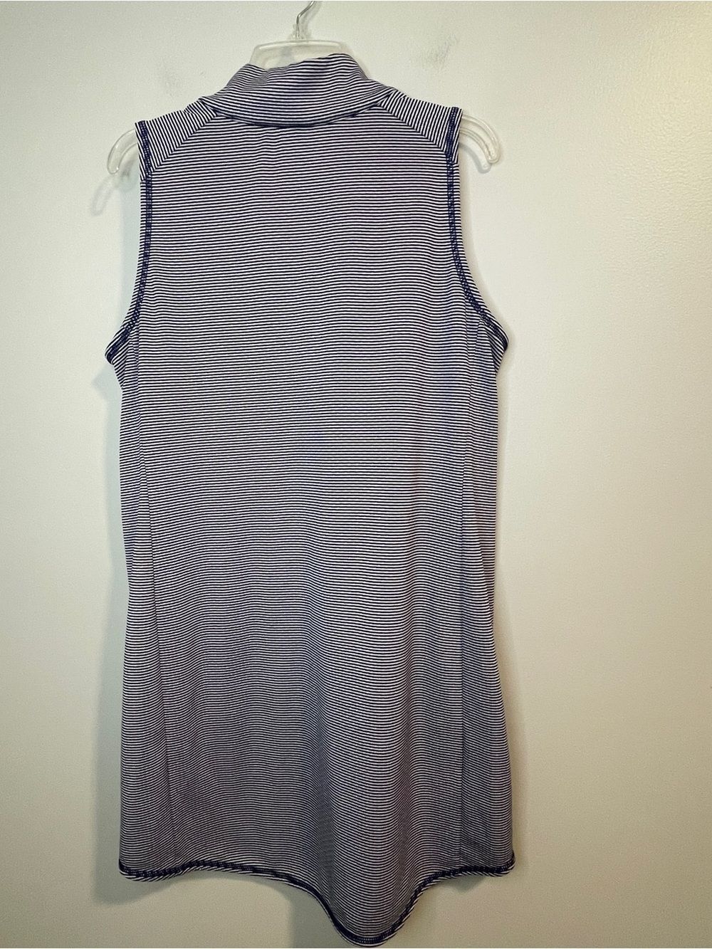 Tommy Bahama Islandzone Navy and White Mini Polo Dress with Zip - Picture 2 of 8
